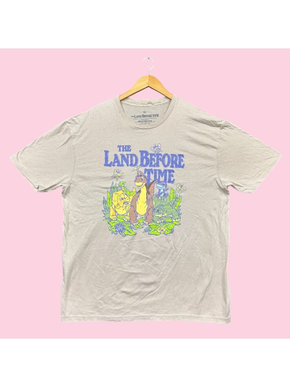 The Land Before Time Cartoon Movie Poster Tee XL